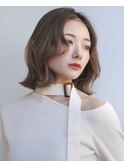 say.田代青山大人可愛い面長内巻きボブ顔まわりレイヤーショート