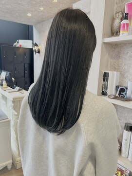 キャアリー(Caary) 福山美容室caary 寒色カラーオリーブグレージュ透明感20代30代