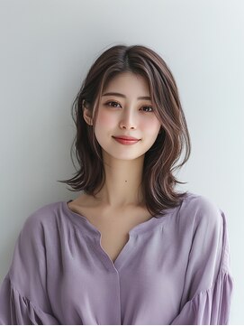 e.m.a プレミアムビューティーサロン 栄駅店(e.m.a PREMIUM BEAUTY SALON) レイヤーカット/イメチェン/外ハネボブ/美髪/ワイドバング/髪型