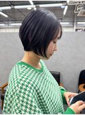 桑野くびれショートボブハイトーンボブミルクティーベージュ30代
