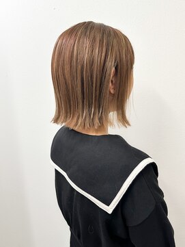 ムクヘアー(muk hair) 【仕事でも浮かない】ハイライトボブスタイル♪
