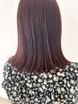 ハル 南平岸(HARU) ブリーチなし☆ボルドーカラー