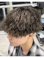 ブリーチパーマ縦落ちパーマ