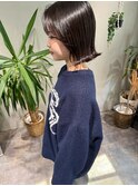 #ボブ 切りっぱなしボブ 外ハネボブ