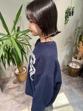 リシェスバイエンヴィー 西宮北口(Riches by ENVY) #ボブ 切りっぱなしボブ 外ハネボブ