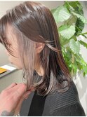 熊本/インナーカラー/ホワイトベージュ/20代ヘアカラー