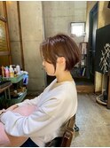 ショートボブ/ショート/透明感カラー