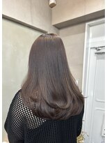 ファビ 渋谷(Fab)&nbsp;くびれヘア/暗めカラー/アプリコットオレンジ/縮毛矯正