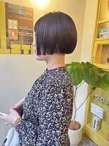 ヒントステーション(HINTSTATION)&nbsp;〈浅草 半個室〉ミニボブ/スモーキーラベンダー