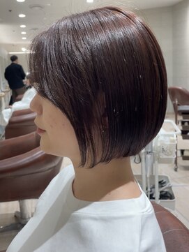 エアー 久留米(AIR) 【air___myu】ショートボブ/ワインレッド