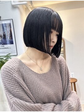 アプリ バイ リアン 浦和(appri by Rien) 浦和韓国タッセルボブヘイリー切りっぱなし前下がりボブ20代30代