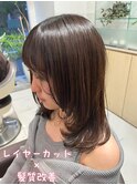 髪質改善縮毛矯正×レイヤーカットで叶える柔らかなツヤ髪