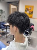 セット楽ちん◎メンズ波巻きスパイラルパーマ