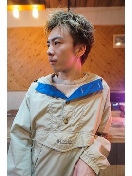 ロム 札幌大通(LOM) メンズブロンドスパイキーショート【札幌】