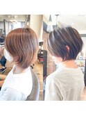 30代40代50代ショート白髪ぼかし銀座くびれ 松
