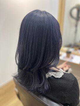 Wカラーでレイヤースタイル