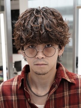フィフスパーク(fifth PARK) シャドウパーマ波巻きスパイラルパーマメンズマッシュウルフ渋谷