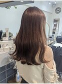 ブリーチなしダブルカラーでハニーベージュ