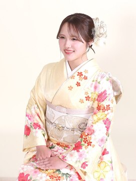 やひろ呉服店 京都桂 成人式ヘアセット＆着付け