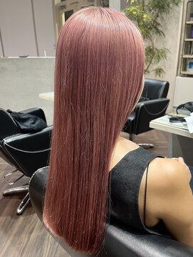 ニーフ 恵比寿(neaf) ハイトーン　ピンクカラー　ピンク　ブリーチ