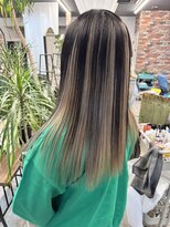 ルーナヘアー(LUNA hair)&nbsp;アンブレラカラー/デザインカラー/ミルクティーベージュ20代30代
