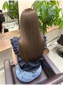 ☆大人可愛い☆小顔ロング×シフォンベージュ×艶カラー