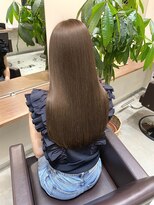 バランス 新宿(balance)&nbsp;☆大人可愛い☆小顔ロング×シフォンベージュ×艶カラー