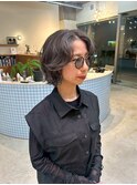 透明感グレージュ