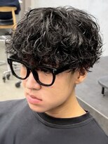 フィフス 大分(fifth)&nbsp;大分シャドウパーマメンズカットラウンドマッシュツーブロック
