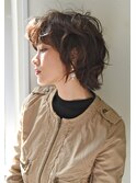 【juno】ナチュラルふわふわパーマ★マッシュウルフボブ