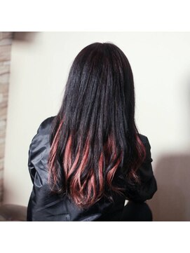 クリア(clear) アッシュピンクインナーカラー