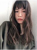 学生限定 波浅め 縦落ち クルッとさせないパーマが今っぽい