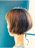 大人可愛いふんわりショートボブ