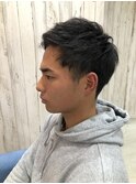 メンズショートツーブロック