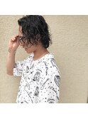 男の色気ミディアムパーマ