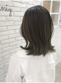 #くびれボブ　#ハイライト　#透明感カラー
