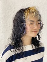 アヴニール アックス(Avenir axe)&nbsp;ハッシュカット×バングカラー×ダブルワインド