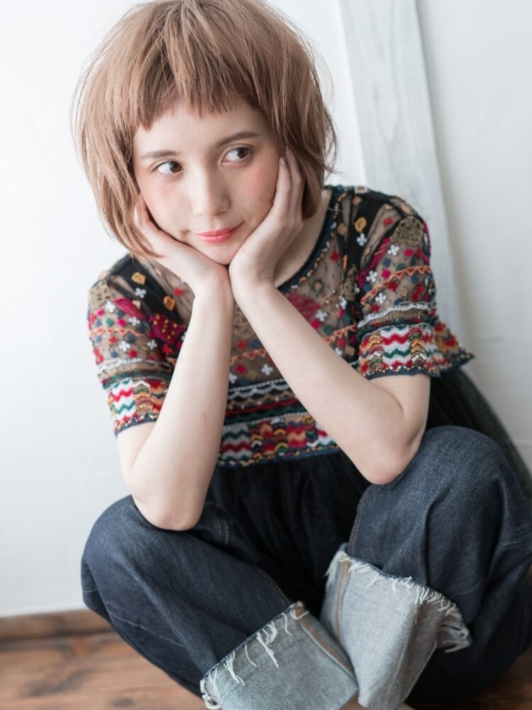 【女性限定】デザインカット＋シャンプー \4900