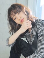 アイティーバイアルバム 松戸店(IT by ALBUM)&nbsp;ミディアムふんわりボブ_ミニウルフテラコッタくすみブルー_8469