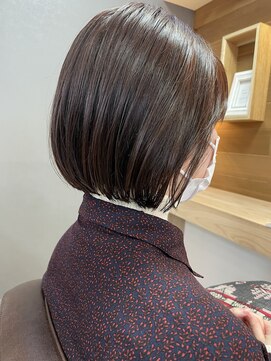 キュオンシア(CUEON. ciea) ミニボブ×オレンジベージュ