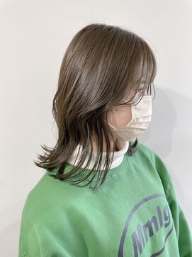 アリー 原宿 表参道(ALLY) 【ALLY 濱田】ブリーチ無し/オリーブベージュ 20代/30代/40代