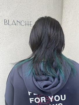 ブランシェ ヘアデザイン(BLANCHE hair design) ウルフカットインナーカラー