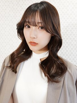 ラフィスヘアーシェア 野田阪神店(La fith hair share) 【La fith】オリーブブラウン×くびれセミロング