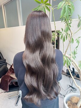 グーフィートーキョー 銀座(Goofy Tokyo) ☆シークレットハイライト/グレージュ/ロングヘア/艶髪☆