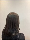 内巻きミディアムヘア