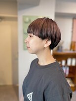 アンドチル 渋谷(AND CHILL) マッシュショート/ピンクベージュ/アンブレラカラー　渋谷