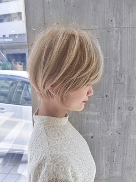 ロンドローズ 名古屋(Lond damaskRose) リフトレイヤー センターパート ブリーチ縮毛矯正 ヨジャドル151