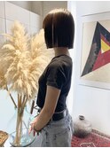 切りっぱなしボブ