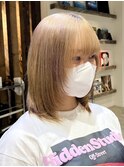 ミディアムウルフカットロングウルフ顔まわりレイヤーカット