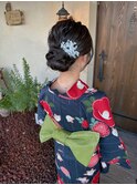 お祭りヘア